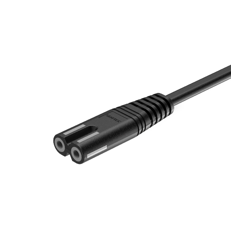Coadă în formă de opt cu două găuri Conector IEC C8 Cablu de alimentare standard european