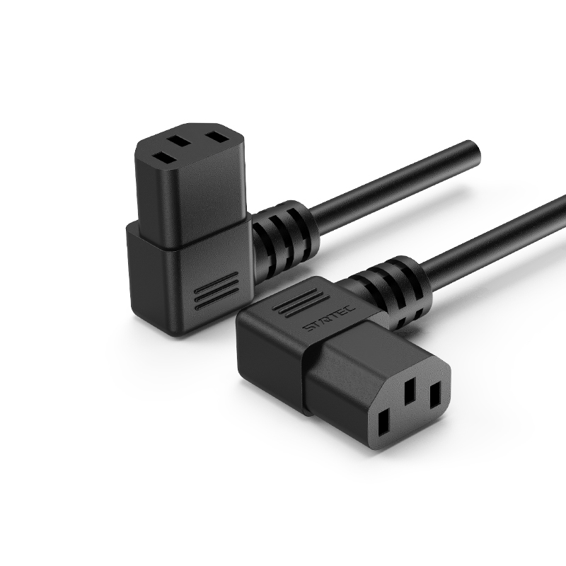 Conector IEC C13 cu trei găuri UE/Coreea Cablu de alimentare în formă de T tată la tată